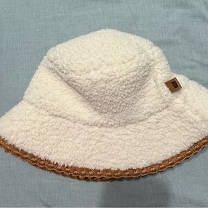 Ugg Uggfluff scalloped faux fur bucket hat